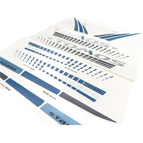 Dekalsats, Tomos Standard, svart/blå