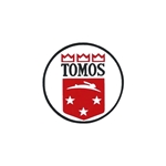 Bakskärmsdekal Tomos, rund