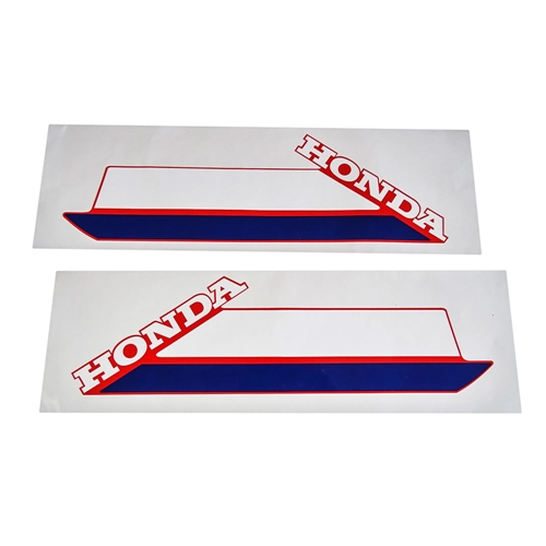 Dekalsats tank, vit/röd/blå (Honda MT 1979-1983)