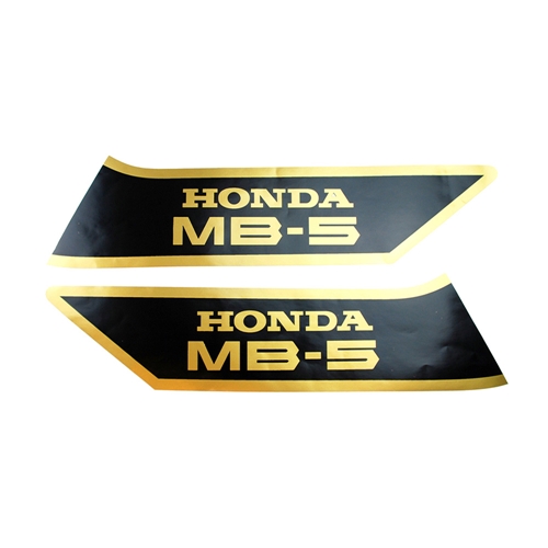 Dekalsats tank, svart/guld (Honda MB50)