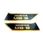 Dekalsats tank, svart/guld (Honda MB50)