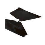 Dekalsats sidokåpor, svart (Honda MT50)