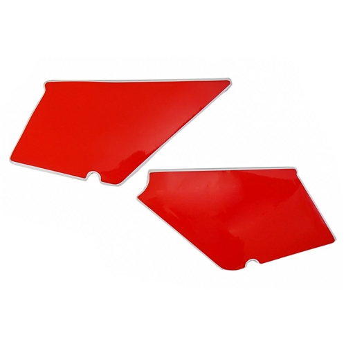 Dekalsats sidokåpor, röd (Honda MT50)