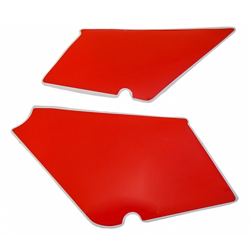 Dekalsats sidokåpor, röd (Honda MT50)