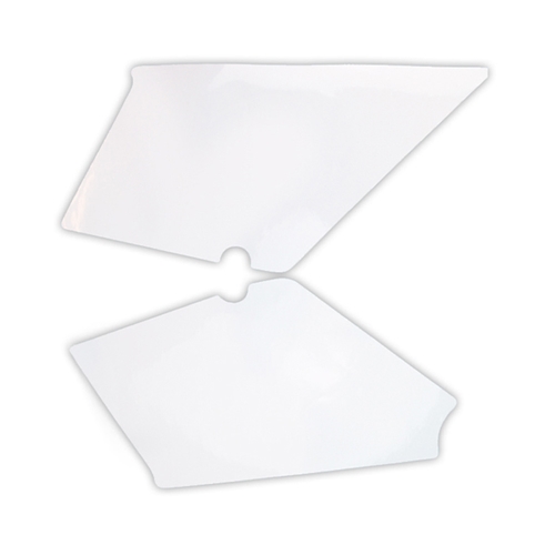 Dekalsats sidokåpor, vit (Honda MT50)