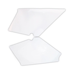 Dekalsats sidokåpor, vit (Honda MT50)