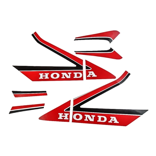 Dekalsats röd/vit (Honda MB50)