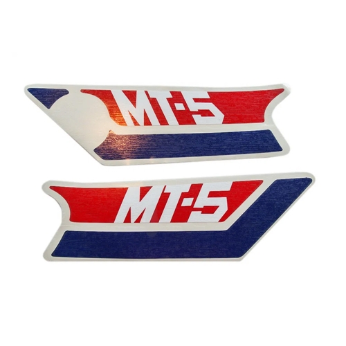 Dekalsats sidokåpor, röd/blå (Honda MT50)