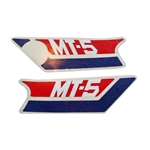 Dekalsats sidokåpor, röd/blå (Honda MT50)