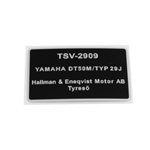 Typskylt TSV2909 (Yamaha DT50M 29J)