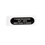 Typbeteckning VoV 2053 (Norsjö Packy Puch)