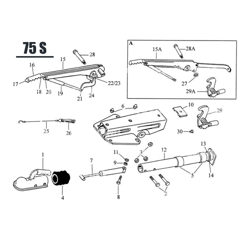 Bult M12x60, fzb, reservdelar & tillbehör till släpvagn, RINAB