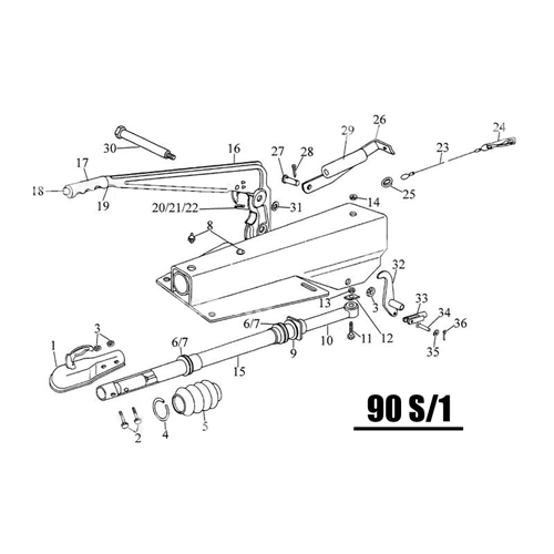 Bult M10x55, fzb, reservdelar släpvagn, RINAB