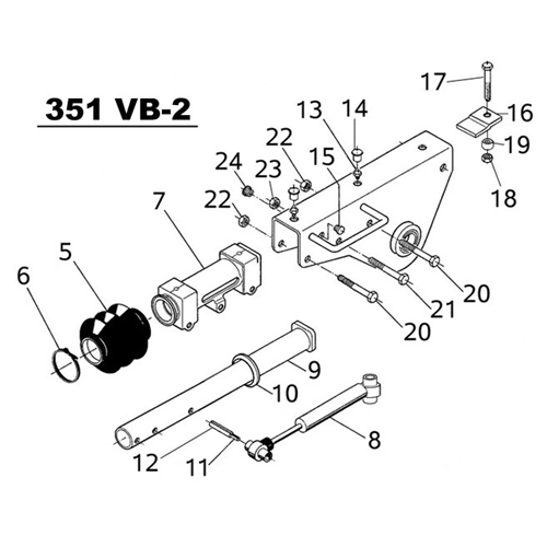 Låsmutter M16 FZB, reservdelar & tillbehör till släpvagn, RINAB