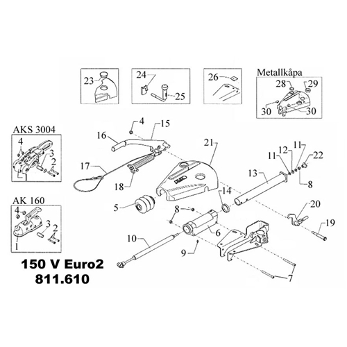 Innerrör Ø 50x4,5 (150V), reservdelar och tillbehör till släpvagn, RINAB