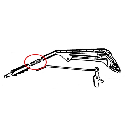 Tryckfjäder för handbromsspak (PAV/SR 2,0/2,7 MX), reservdelar & tillbehör till släpvagn, RINAB