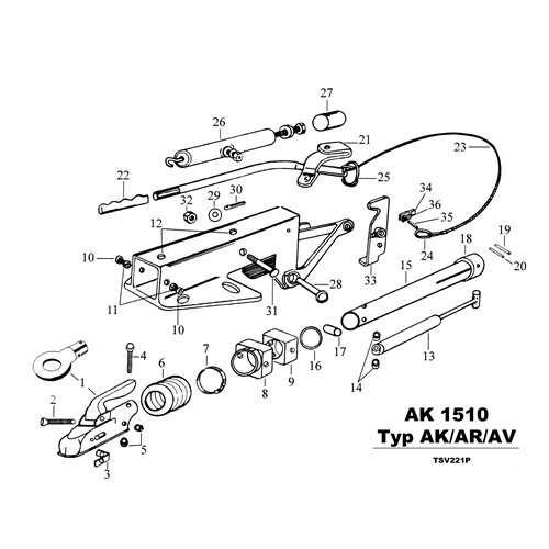 Distansbussning Ø12/16mm, reservdelar & tillbehör till släpvagn, RINAB