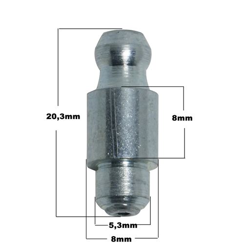 Smörjnippel för islag (6x5 mm), reservdelar & tillbehör till släpvagn, RINAB