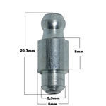 Smörjnippel för islag (6x5 mm) (Knott)