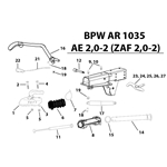 Handbromsspak, AE 2,0-2 (ZAF 2,0)