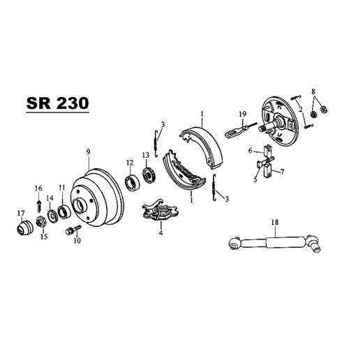 Kronmutter M18x1,5 reservdelar & tillbehör till släpvagn, RINAB