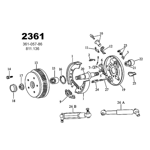 Stötdämpare BLÅ 1350kg/2700kg