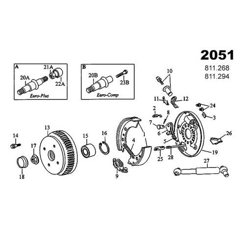 Expander (AL-KO RM2050/RM2350) sent utf., reservdelar släpvagn, RINAB