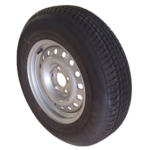 Komplett hjul 165/80R13 5/66.6/112, reservdelar & tillbehör släpvagn, RINAB