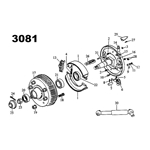 Fjädersats för hjulbroms 3081