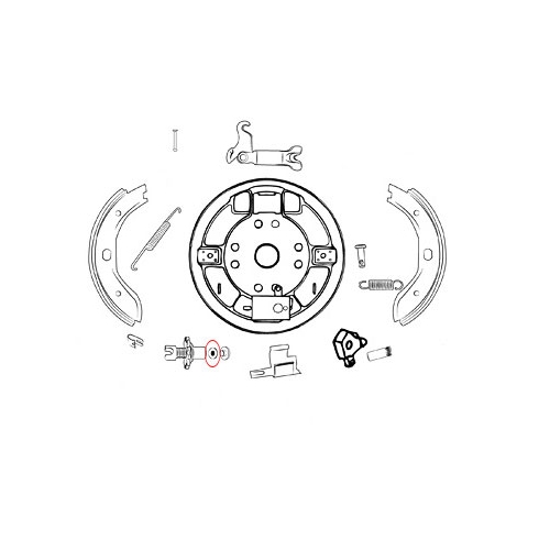Fjädertallrik, reservdelar och tillbehör till släpvagn, RINAB