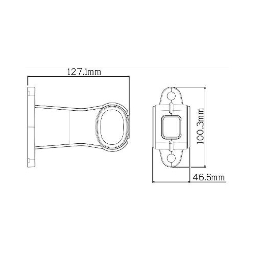 Bak/pos/sidomark. LED  V/H arm, reservdelar & tillbehör släpvagn, RINAB