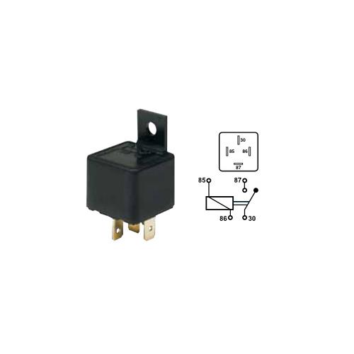 Relä 12V 30A (4-polig), reservdelar & tillbehör till släpvagn, RINAB