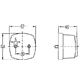 Baklykta 62x62mm HELLA