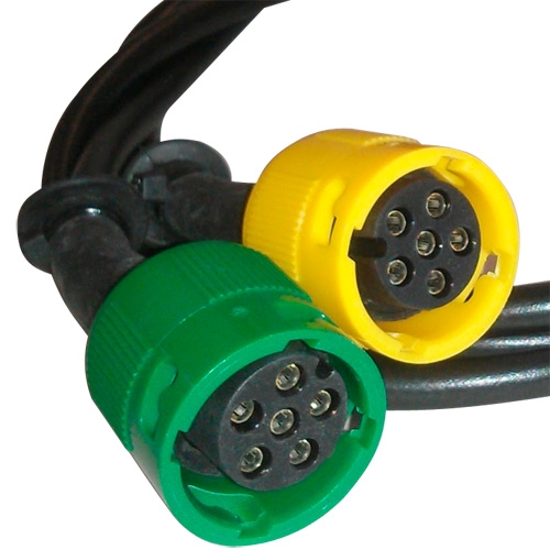 Bajonettkontakt med kabel (6 polig), reservdelar och tillbehör till släpvagn, RINAB