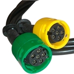 Bajonettkontakt med kabel (6 polig)