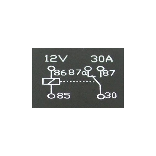 Relä 12V 30A (5-polig), reservdelar & tillbehör till släpvagn, RINAB