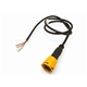 Bajonettkontakt, 5-pol m. 950mm kabel - GUL