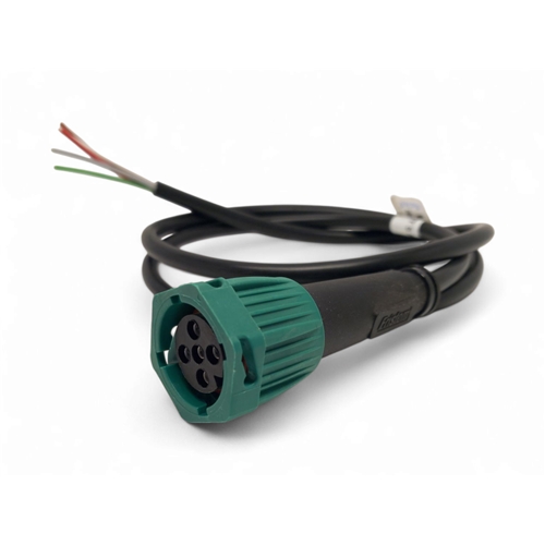 Bajonettkontakt, 5-pol m. 950mm kabel - GRÖN, reservdelar släpvagn, RINAB