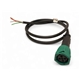 Bajonettkontakt, 5-pol m. 950mm kabel - GRÖN