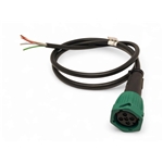 Bajonettkontakt, 5-pol m. 950mm kabel - GRÖN
