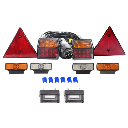 Belysningssats LED PRO10 13 polig / 7,5m, reservdelar släpvagn, RINAB