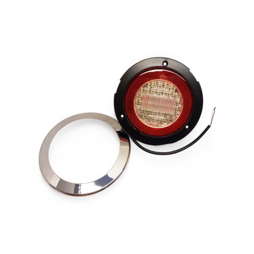 Baklykta LED / 24V JOKON mod. 735B WR Röd/Vit, reservdelar släpvagn, RINAB