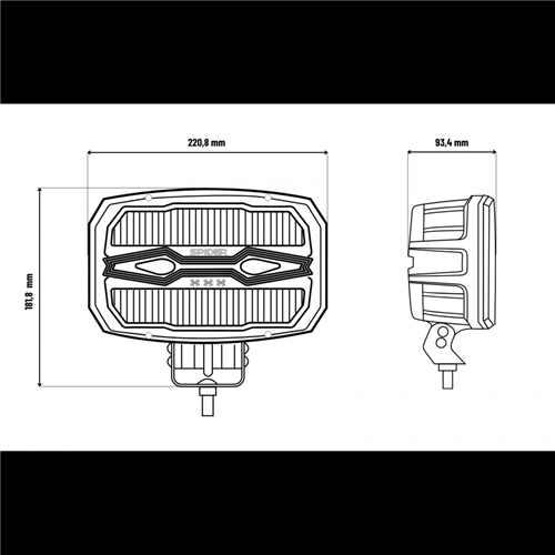 Extraljus LED X-SPIDER NINJA Oval - 12/24V, LED belysning, RINAB