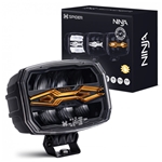 Extraljus LED X-SPIDER NINJA Oval - 12/24V