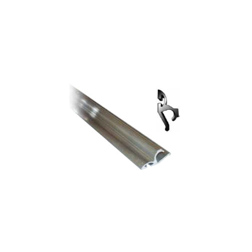 Aluminiumskena / Stänkskyddshållare 30°, för fastsättning av stänkskydd med vulst. RINAB
