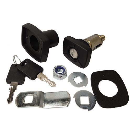 Lås för baggagelucka svart, reservdelar & tillbehör till släpvagn, RINAB