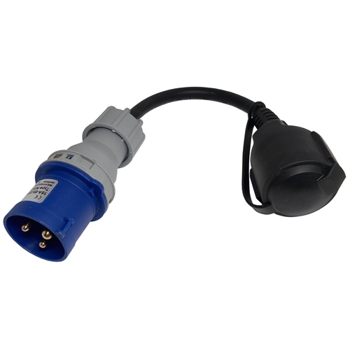 Adapter CEE 3-Pol, Schuko hona, tillbehör, snöskoter, moped, atv, cross