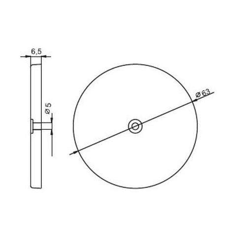 Reflex Ø63mm (Inkl. skruv), reservdelar och tillbehör till släpvagn, RINAB