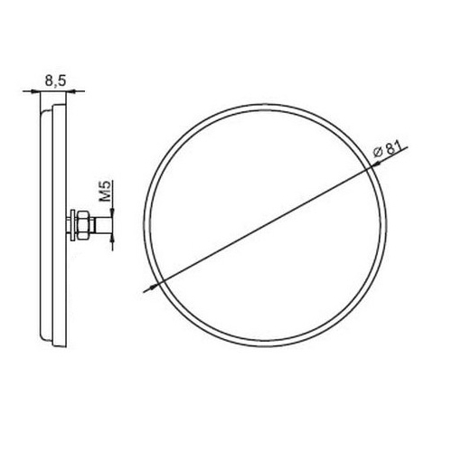 Reflex Ø81mm (Inkl. skruv) reservdelar & tillbehör till släpvagn, RINAB