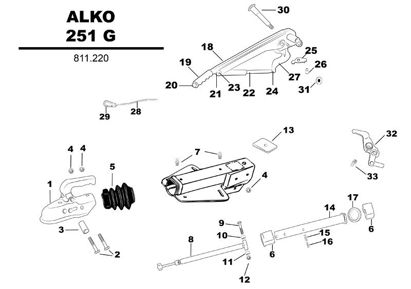 ALKO 251 G sprängskiss.